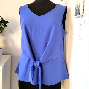 Talbots Blue Sleeveless Top Size L